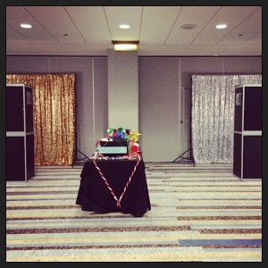 Double Sequin Open Booths = Gold & Silver