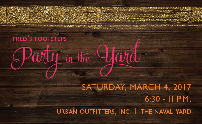 Party in the Yard Invite Freds Footsteps Urban Outfitters Navy Yard Philadelphia