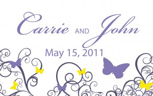 Carrie and John las vegas wedding photobooth