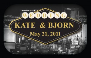 Kate and Bjorn las vegas wedding photobooth